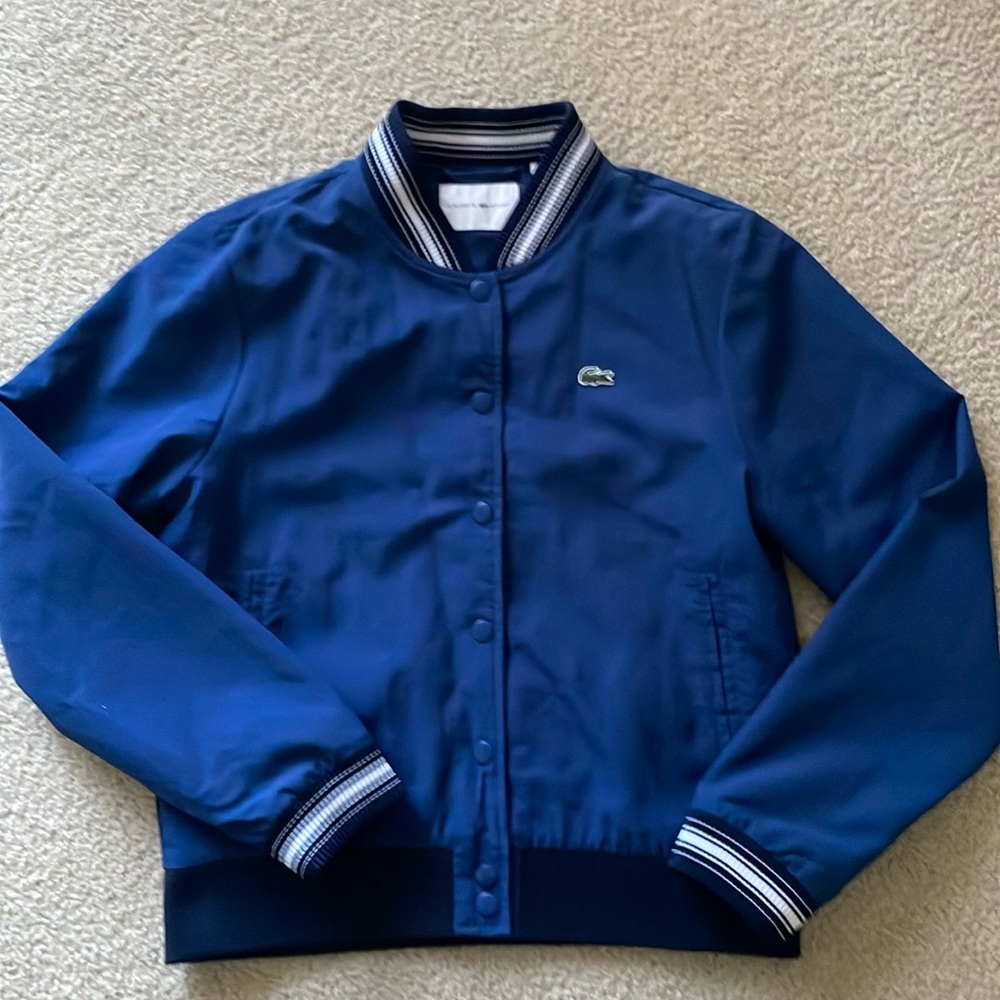 Women’s Lacoste Bomber Size 36 Royal Blue